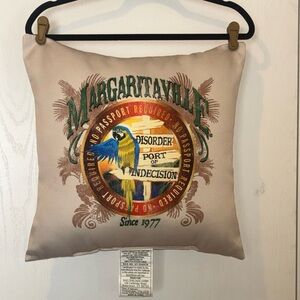 Margaritaville double-sided "Port of Indecision" throw pillow
